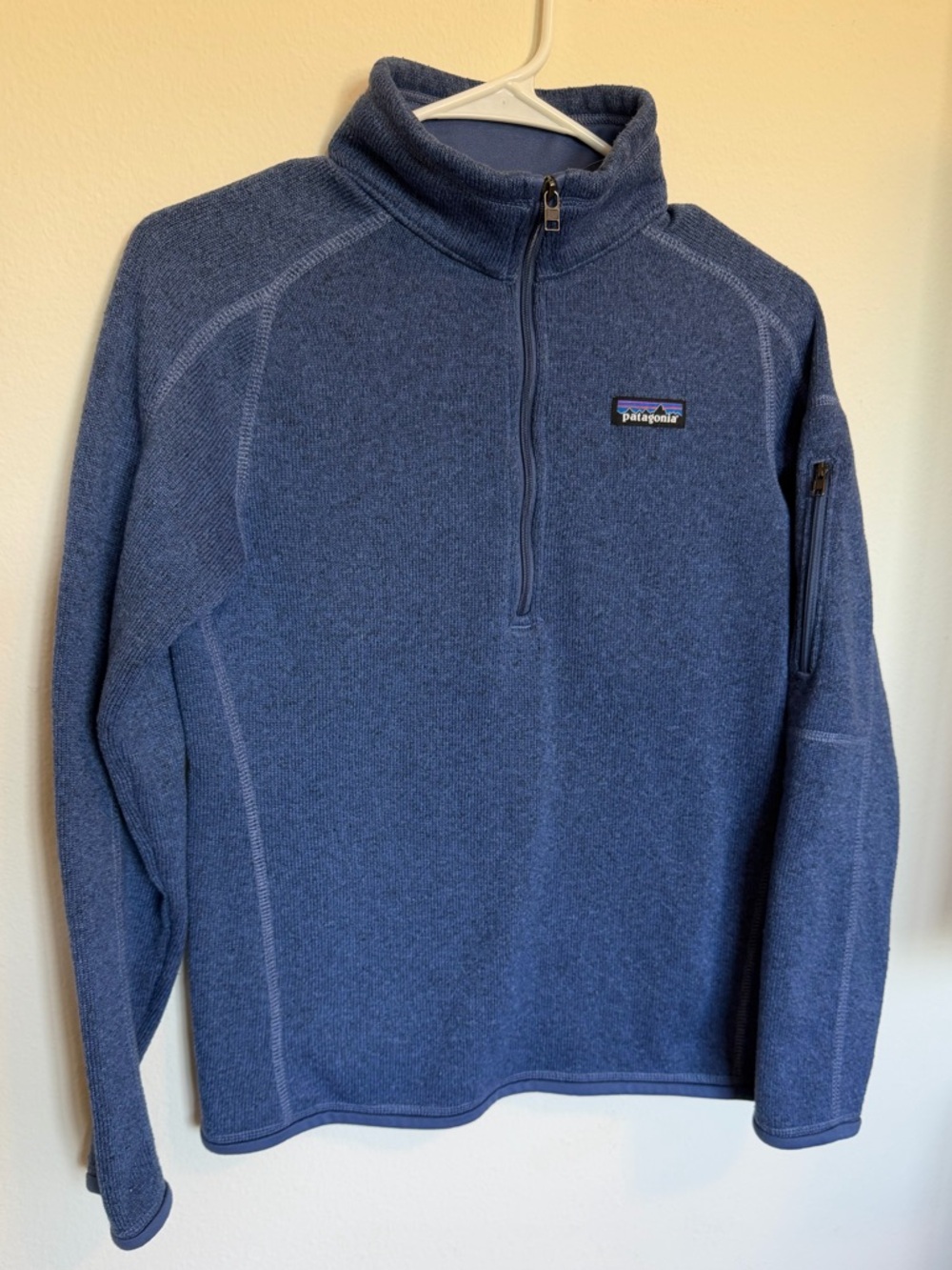 Patagonia quarter zip better sweater in blue